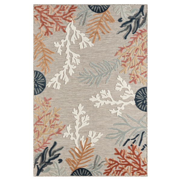 Beige Coral Reef Area Rug, 5x7 Kirklands Home