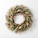 Pink and White Wildflower Spiral Wreath