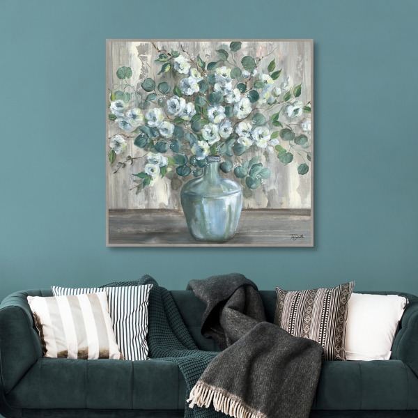 Apple Blossom Jug Framed Canvas Art | Kirklands Home