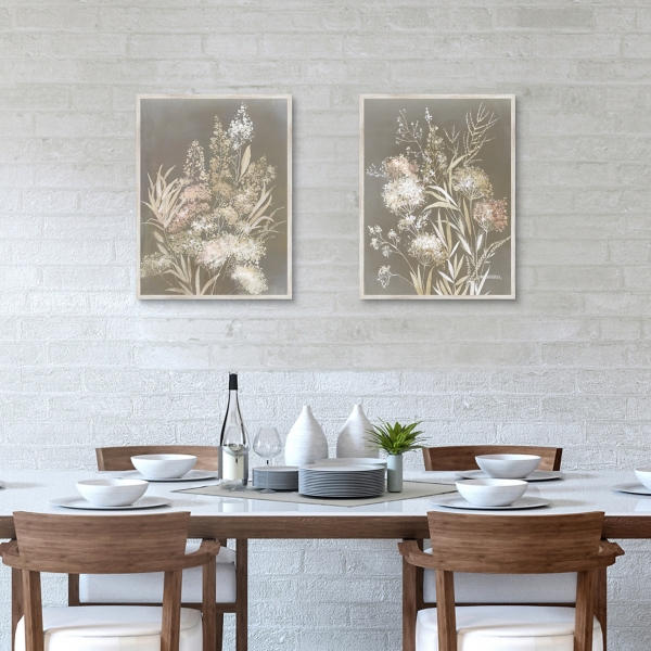 Delicate Bunch 2-pc. Framed Canvas Art Set