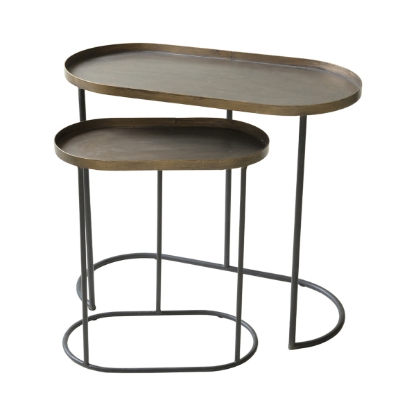 Antique Brass Nesting Tables stickhealthcare.co.uk