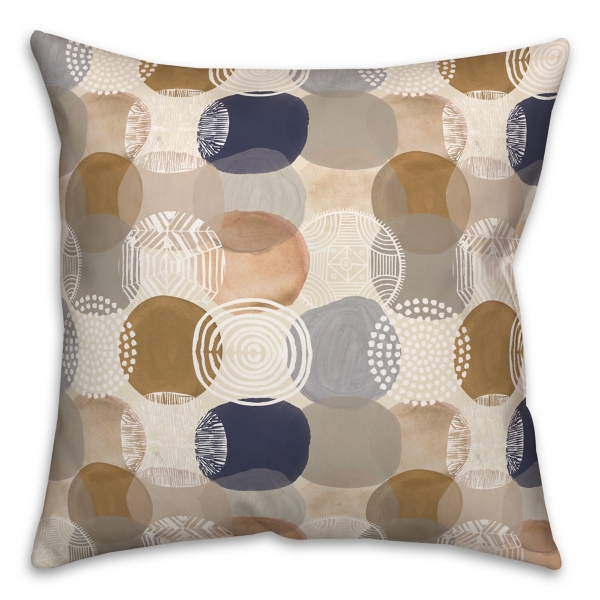 Abstract Circles Indoor/Outdoor Pillow Kirklands Home