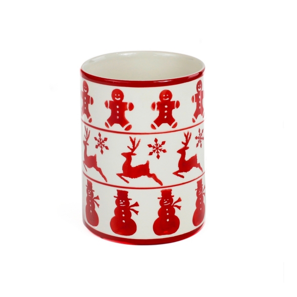 Red Christmas Characters Utensil Holder Kirklands Home