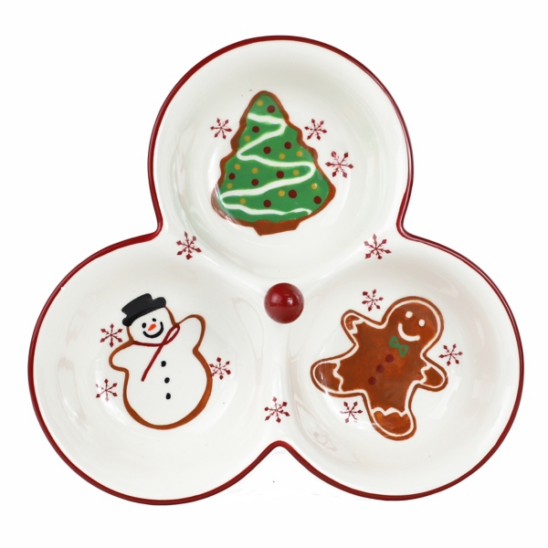 ThreeSection Christmas Serving Platter Kirklands Home