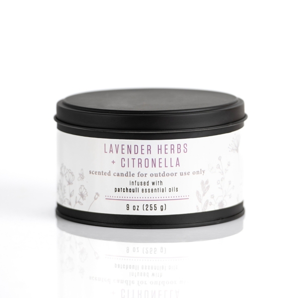 Lavender Herbs Citronella Outdoor Tin Candle Kirklands Home