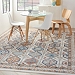 Ivory Cream Contemporary Classic Area Rug, 6x9