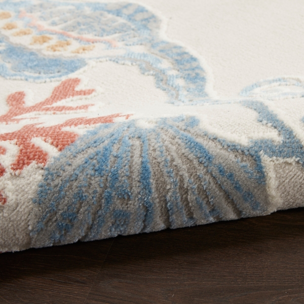 Ivory Underwater Paradise Area Rug, 7x9