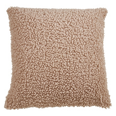 Tan discount fur pillow