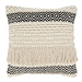 Black and Ivory Moroccan Textured Pillow