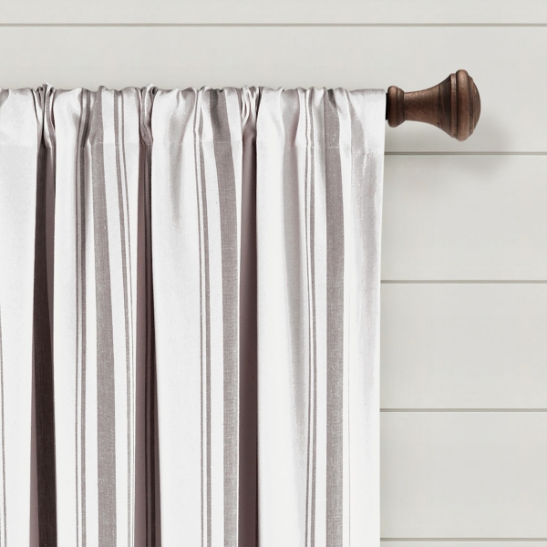 Farmhouse Stripe Curtain Panels