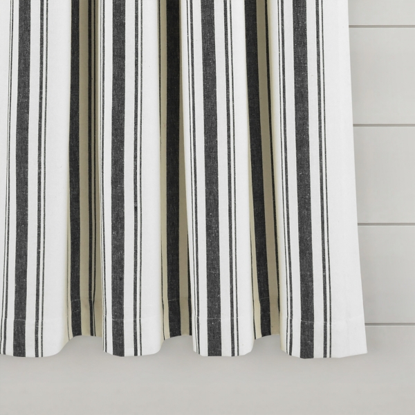 Stripe Farmhouse Curtain Panel Set