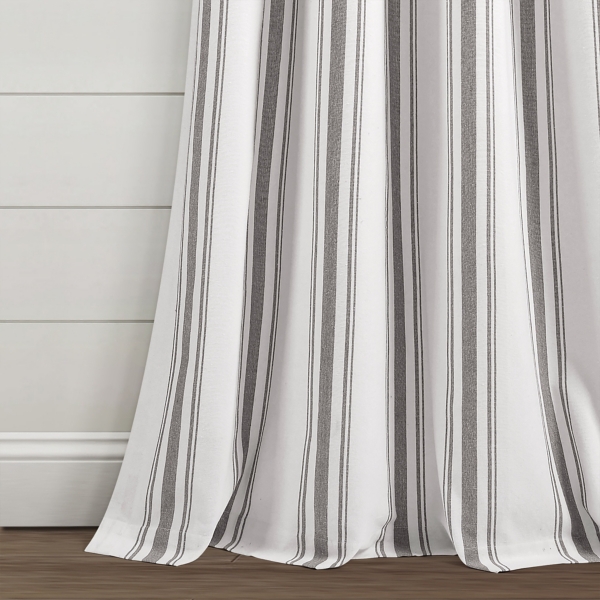 Stripe Farmhouse Curtain Panel Set