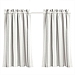 Gray & White Stripe Cafe Curtain Panel Set, 36 in.