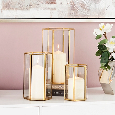 Hurricane Candle Holder: Choose from three sizes. – Interior Delights