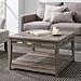 Weathered Gray Farmhouse Coffee Table