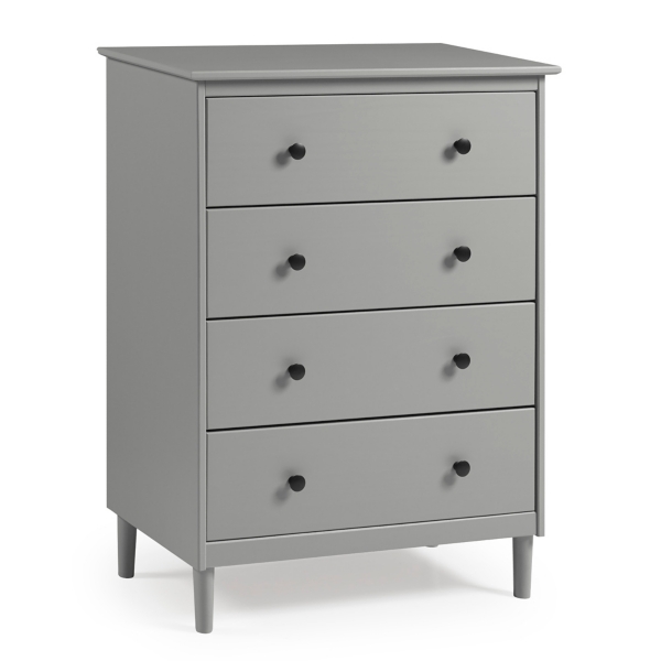 Gray Solid Pine Wood 4Drawer Dresser Kirklands Home