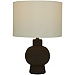 Black Ceramic Hourglass Simple Small Table Lamp