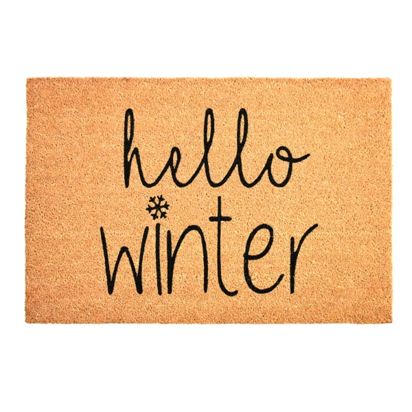 Outdoor Hello Winter Christmas Doormat