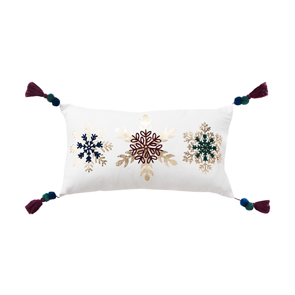 Multi Snowflake Christmas Throw Pillow Kirklands Home