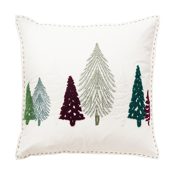 Multi Christmas Trees Christmas Throw Pillow | Kirklands Home
