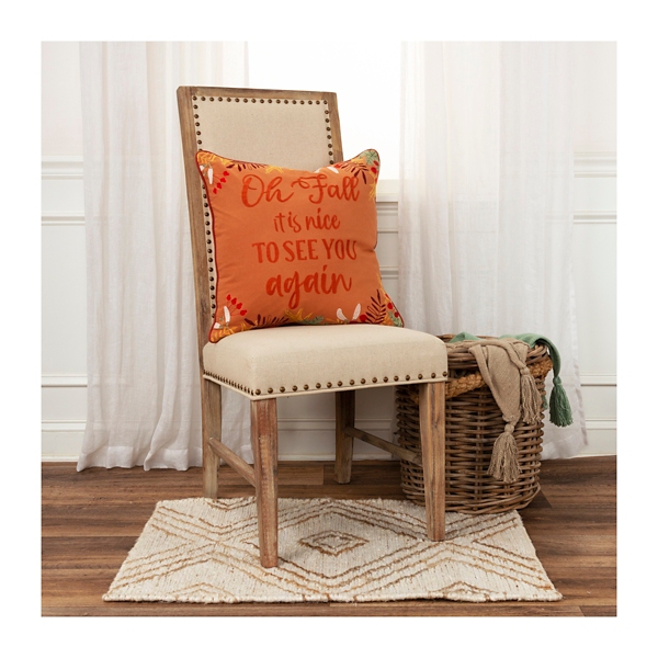 Oh Fall Its Nice to See You Again Throw Pillow