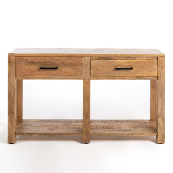 Mango wood deals accent table