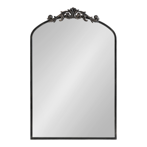 Black Arendahl Arched Mirror, 24x36 in.