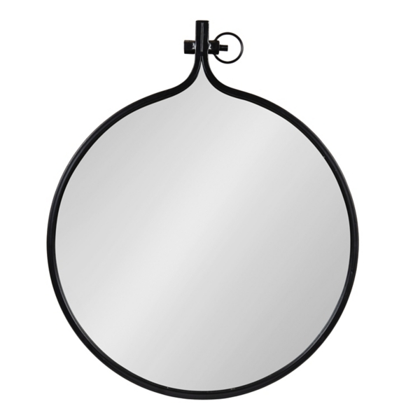 Black Metal Yitro Wall Mirror | Kirklands Home