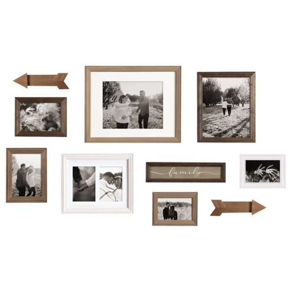 Brown Arrow 10-pc. Gallery Wall Picture Frame Set
