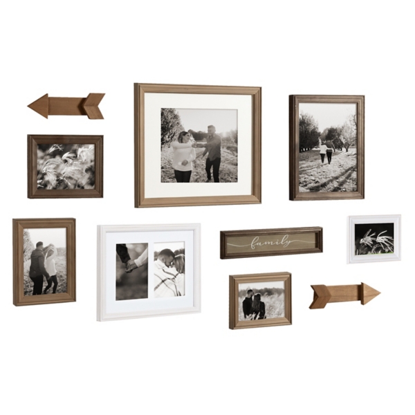 Brown Arrow 10-pc. Gallery Wall Picture Frame Set