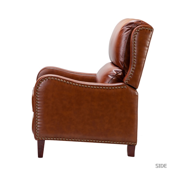 Arturo Brown Leather Wingback Recliner