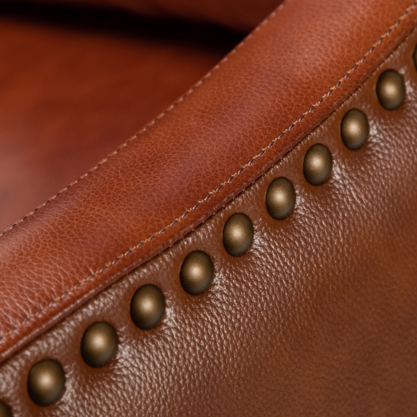 Arturo Brown Leather Wingback Recliner