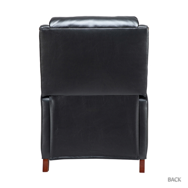 Arturo Black Leather Wingback Recliner