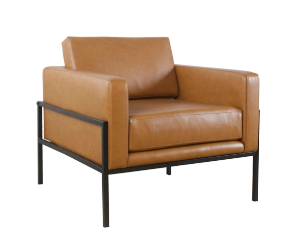 Carmel Vegan Leather Club Accent Chair