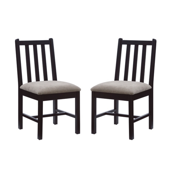 Black And Gray Classic Dining Chairs Set Of 2 Kirklands Home   288173