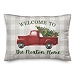 Personalized Welcome Christmas Truck Pillow