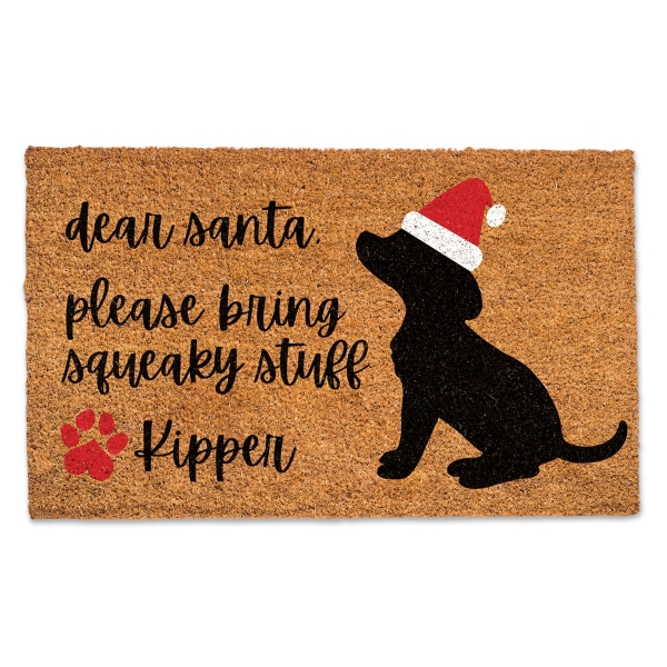 New Anthropologie Dear Santa deals Claus postcard door mat