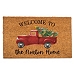 Personalized Welcome Christmas Truck Doormat