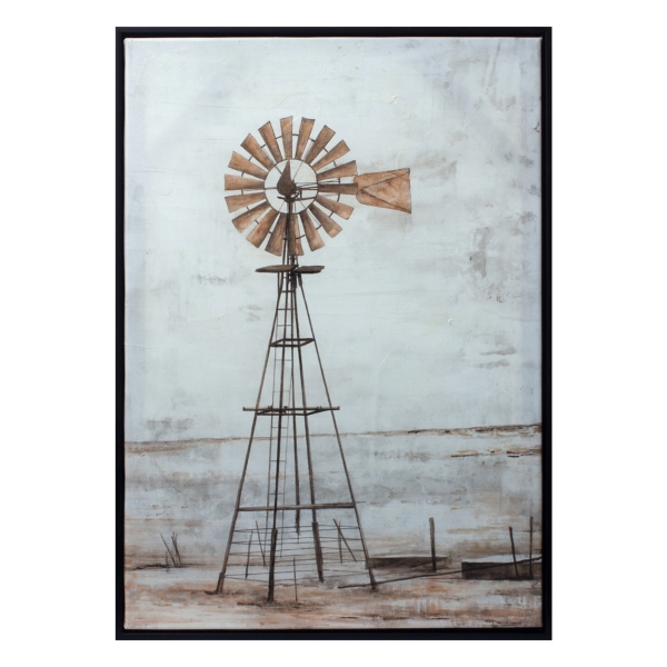 Hazy Windmill Framed Canvas Art Print Kirklands Home