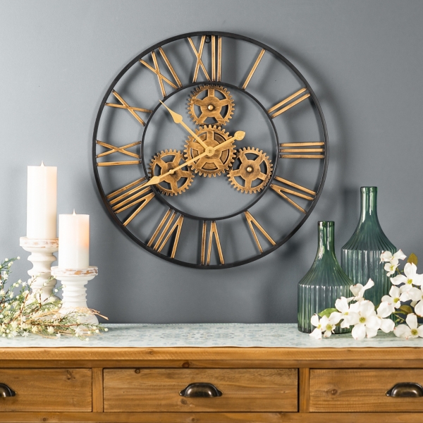 Gold Emmanuel Wall Clock