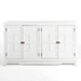 Cyra White 4-Door Wood Cabinet