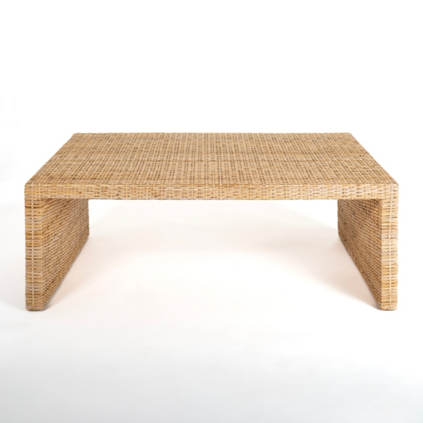 Natural Woven Rattan Coffee Table Kirklands Home