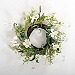 White Wildflower Mini Wreath