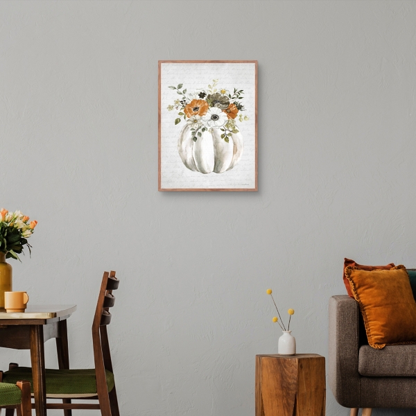 Flora Pumpkin Harvest Wall Plaque