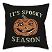 Retro Pumpkin Spooky Season Throw Pillow
