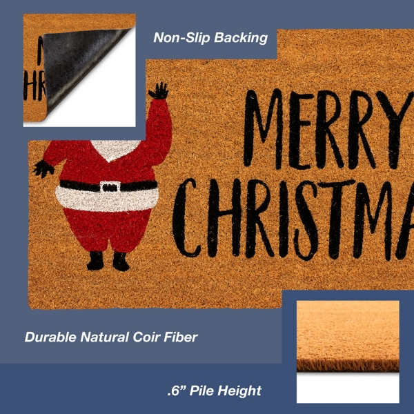 Merry Christmas Santa Doormat