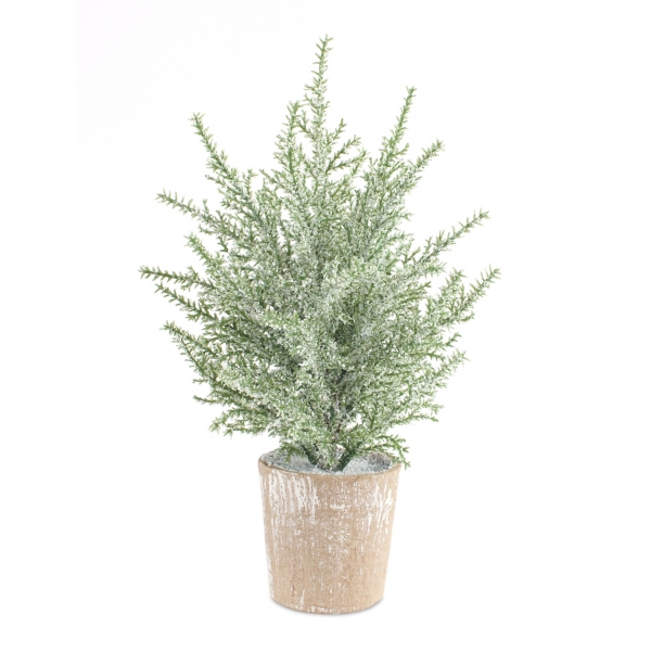 12 in. Potted Icy Pine Trees, Set of 6 | Kirklands Home