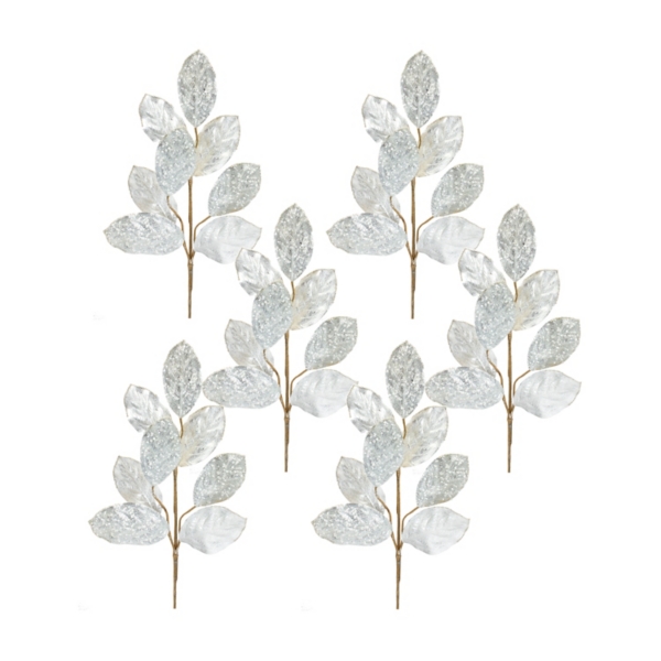 Glittery Winter Branch Stems, Set of 6