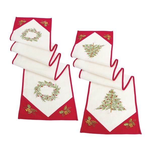 Christmas Tree and Wreath Table Runners, Set of 2 Kirklands Home