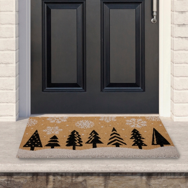 Snowdrift Forest Christmas Doormat Kirklands Home